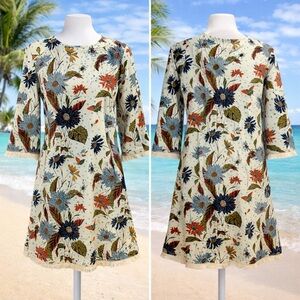 Spartina 449 Floral Fringe Dress NWT | Size M